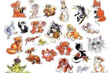 dog tattoo-cat tattoo- rabbit tattoo