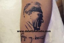 atatürk resimli  imza dövmeleri