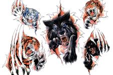 kaplan dövme modelleri - kurt dövme modelleri-tiger tattoo-wolf tattoo