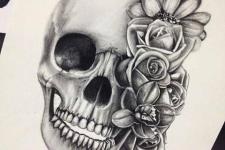 skull tattoo-erkek kol dövmeleri