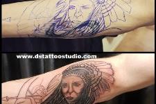 coverup tattoo model