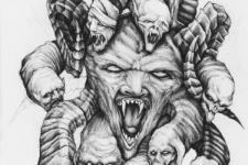 yaratık dövme modelleri-creature tattoo