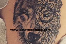mandala kurt dövme desenleri